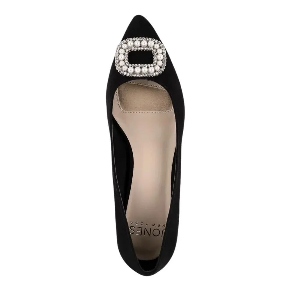 Jones New York Women's Charmer Kitten Heel Dress Pumps Black Size 9 1/2